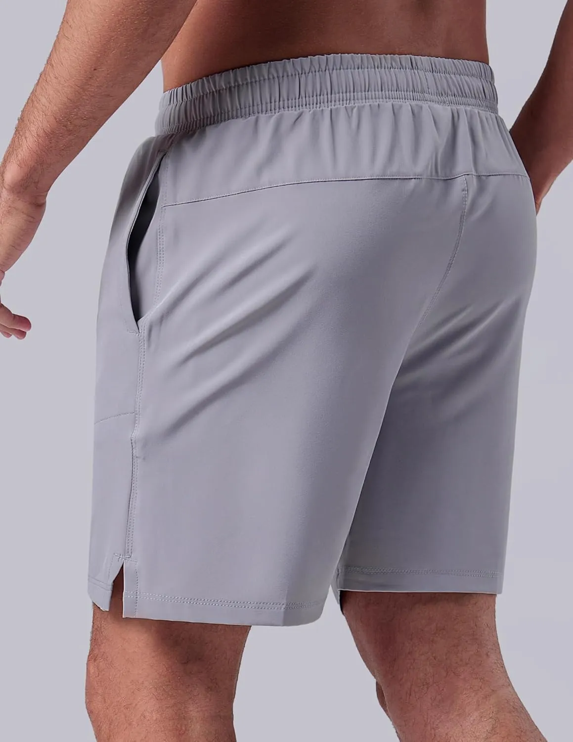 3 Pack: Men's 7" Running Shorts with Compression Liner Pockets, Athletic 2 in 1 Shorts for Workout Gym Quick Dry