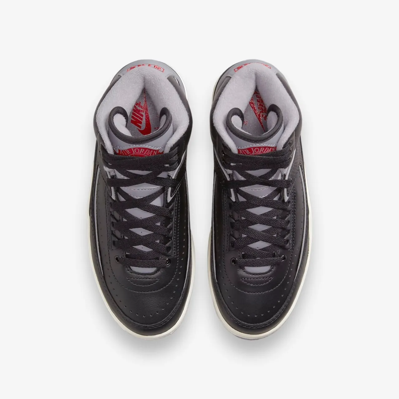 Air Jordan 2 Retro (GS) Black Cement Grey Fire Red DQ8562-001