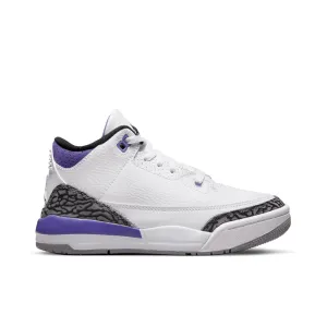 Air Jordan 3 Retro (PS) - White/Black/Dark Iris