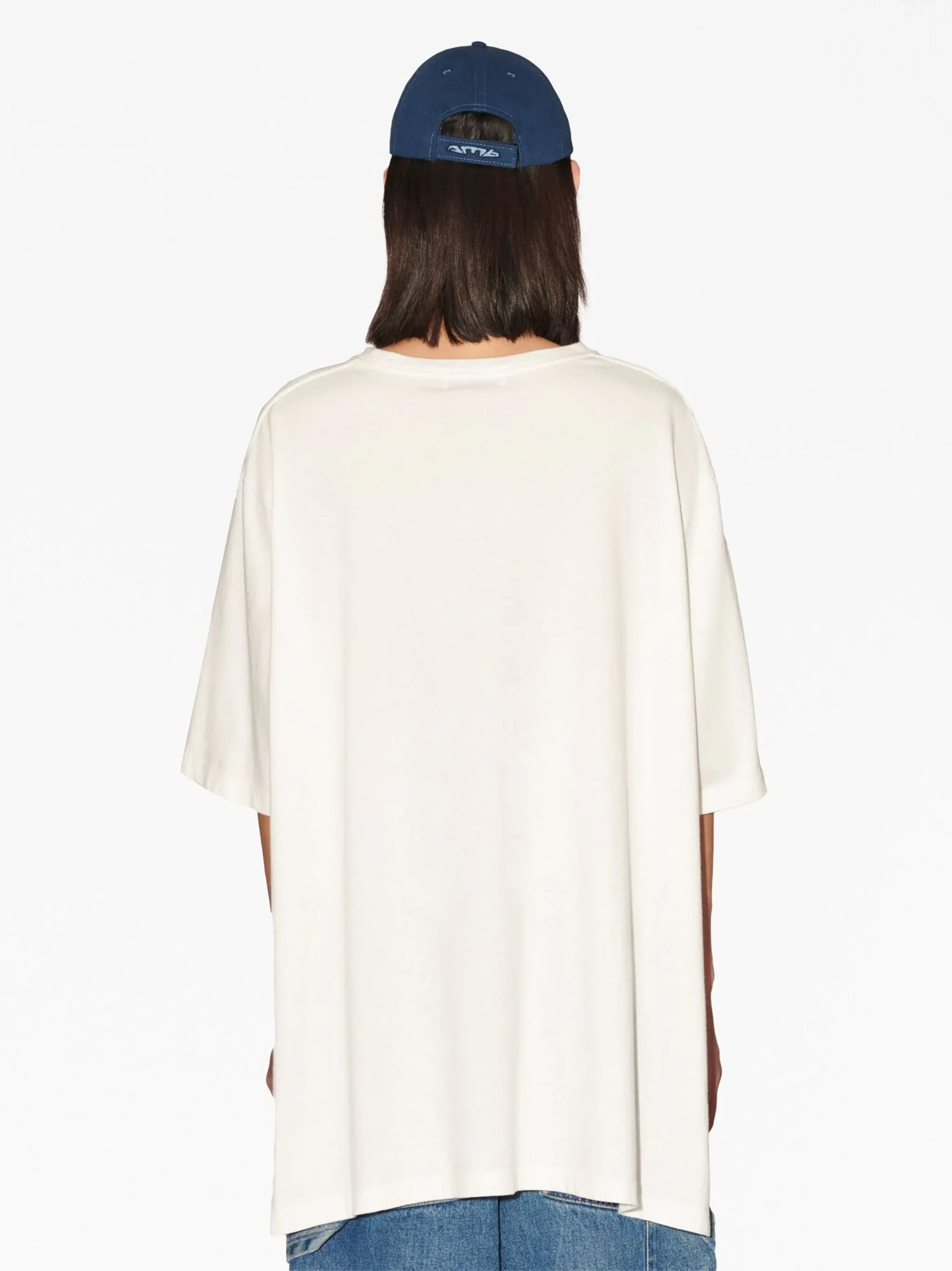 AMBUSH Side Splits Graphic T-Shirt Blanc De Black