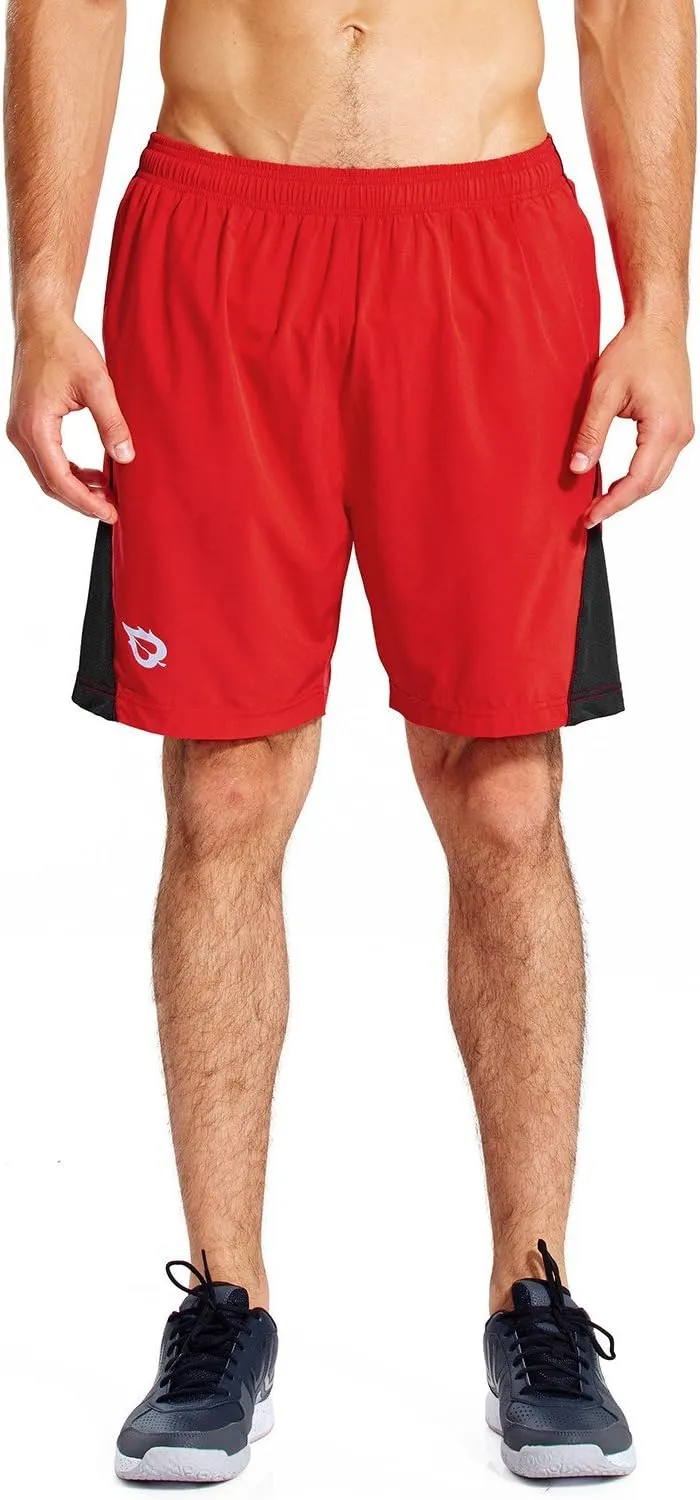baleaf Men's 7" Running Shorts with Mesh Liner Zipper Pocket for Athletic Workout Gym