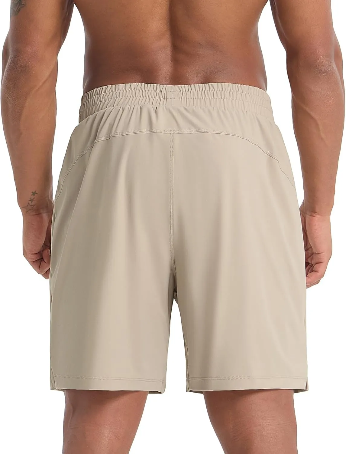 baleaf Men's Running Shorts 7" Quick Dry Athletic Workout 2 in 1 with Liner Lightweight Gym with Zipper Pocket UPF50 
