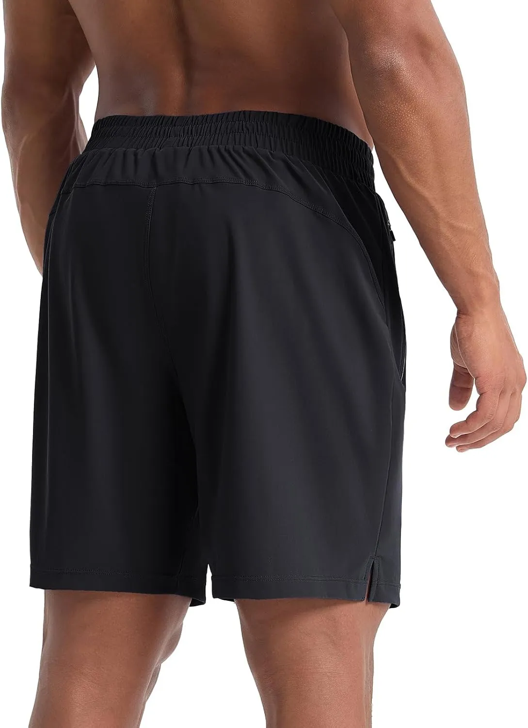 baleaf Men's Running Shorts 7" Quick Dry Athletic Workout 2 in 1 with Liner Lightweight Gym with Zipper Pocket UPF50 