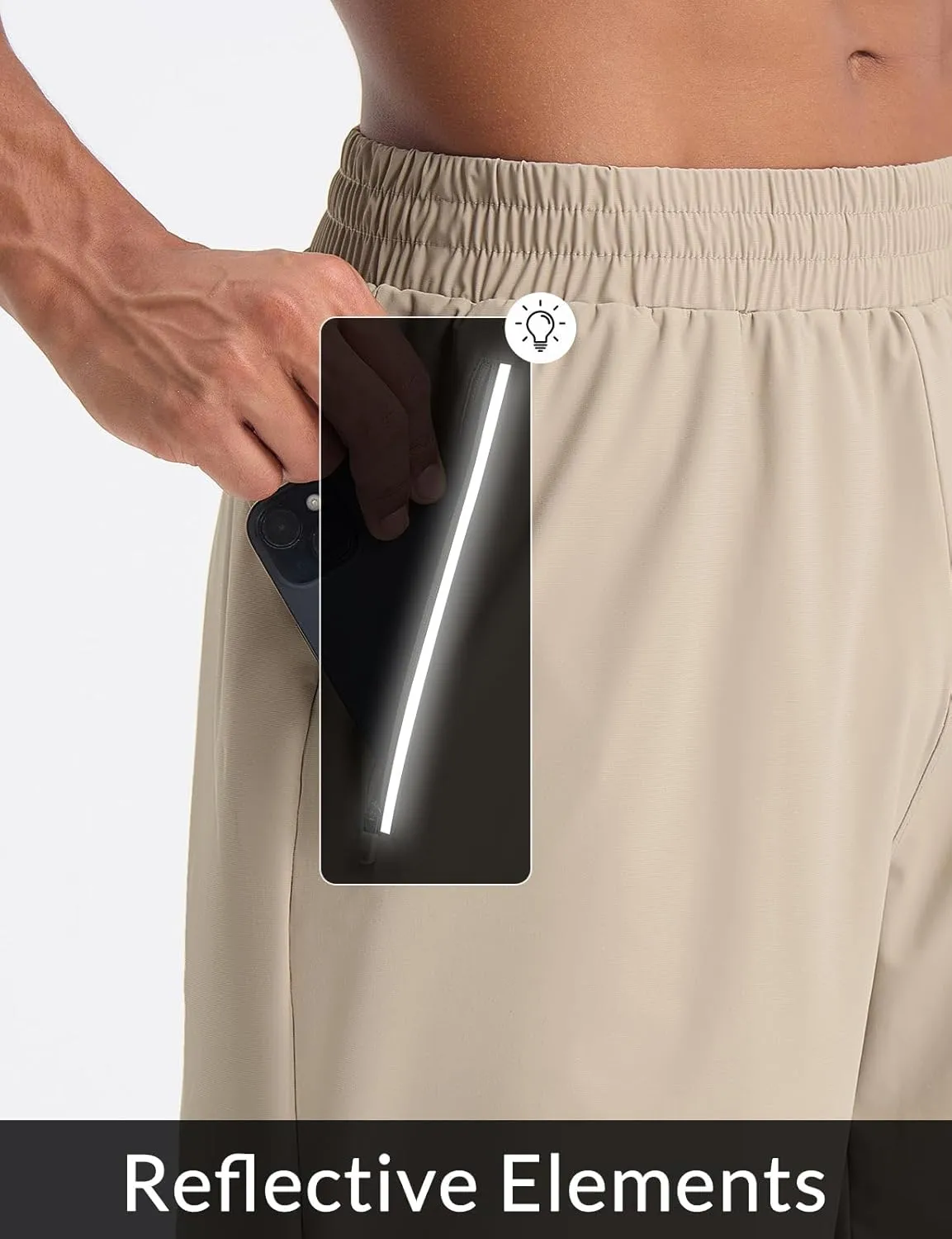 baleaf Men's Running Shorts 7" Quick Dry Athletic Workout 2 in 1 with Liner Lightweight Gym with Zipper Pocket UPF50 