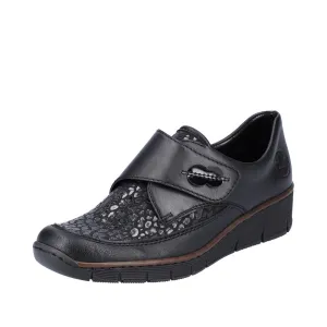 Black Velcro Strap Shoe