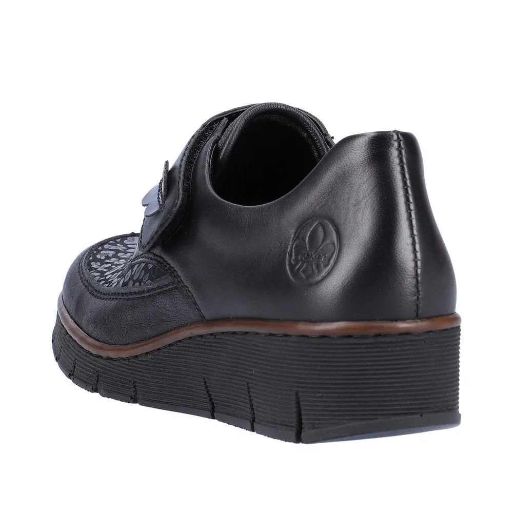Black Velcro Strap Shoe