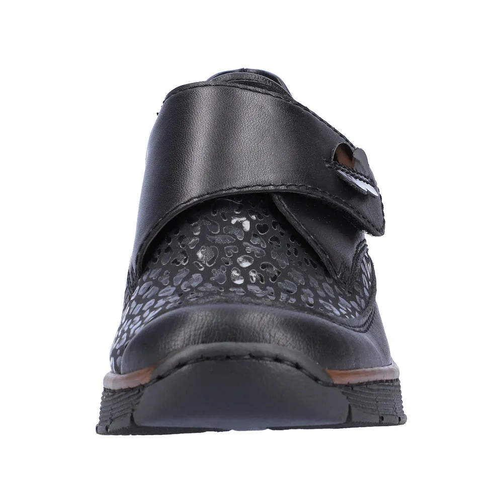 Black Velcro Strap Shoe