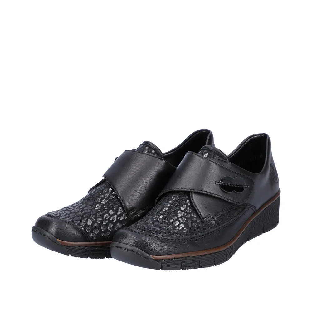 Black Velcro Strap Shoe