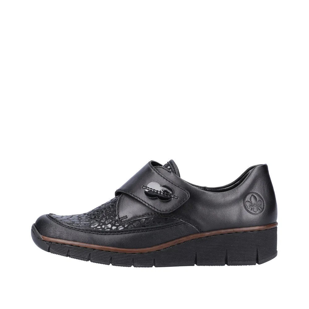 Black Velcro Strap Shoe