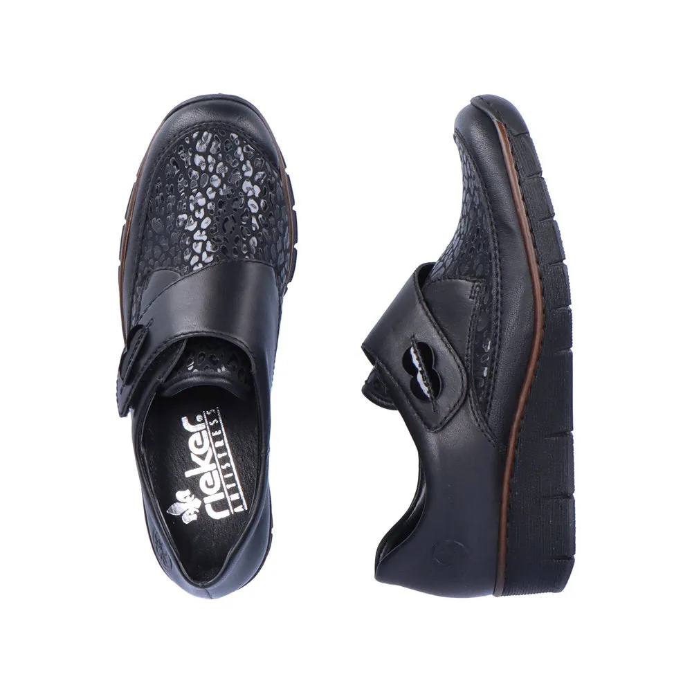 Black Velcro Strap Shoe