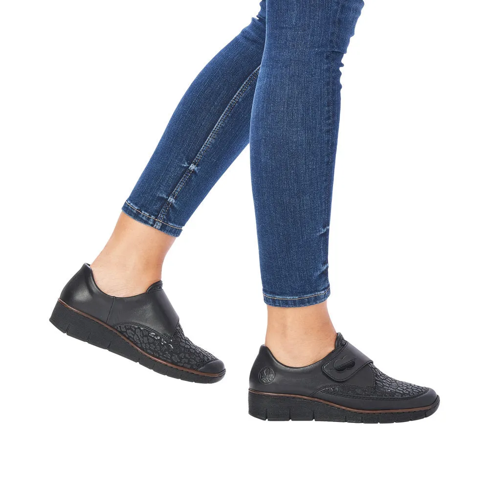 Black Velcro Strap Shoe