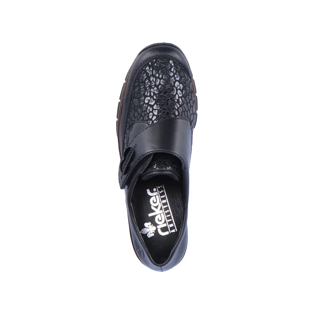Black Velcro Strap Shoe