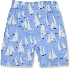 Brooks Brothers Men's Traditional Fit Painted Boats Prints 100% Cotton Boxers Shorts,