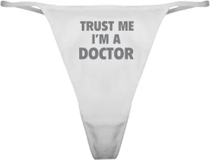 CafePress I Love My Doctor Classic Thong Underwear, Womens Panties