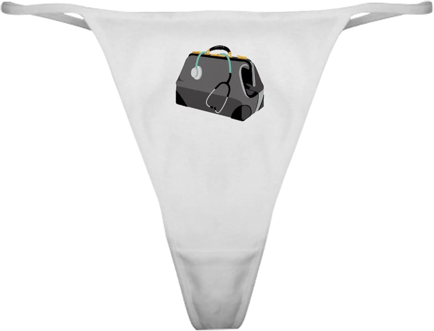 CafePress I Love My Doctor Classic Thong Underwear, Womens Panties