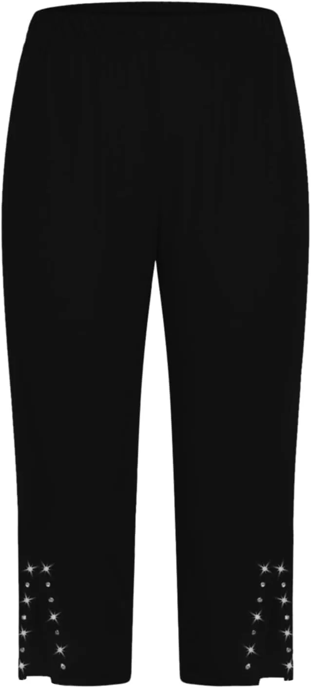Capri Leggings for Women 2025 Trendy Casual Plus Size Yoga Pants Slim Fit Comfy Stretchy Workout Vacation Outfits