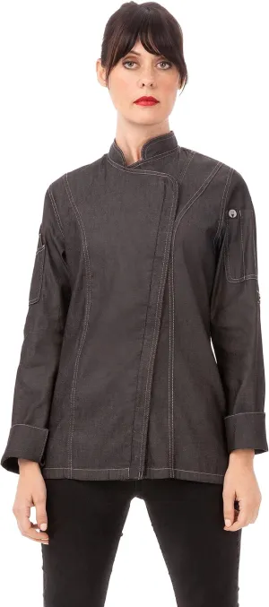 Chef Works Women's Gramercy Denim Chef Coat