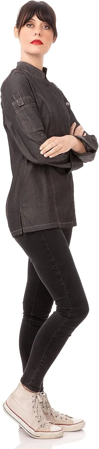 Chef Works Women's Gramercy Denim Chef Coat
