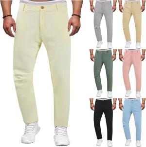 Chino Pants for Men Straight Fit Business Casual Trousers Textured Stretch Pant Office Work Slim Pants Spring Summer
