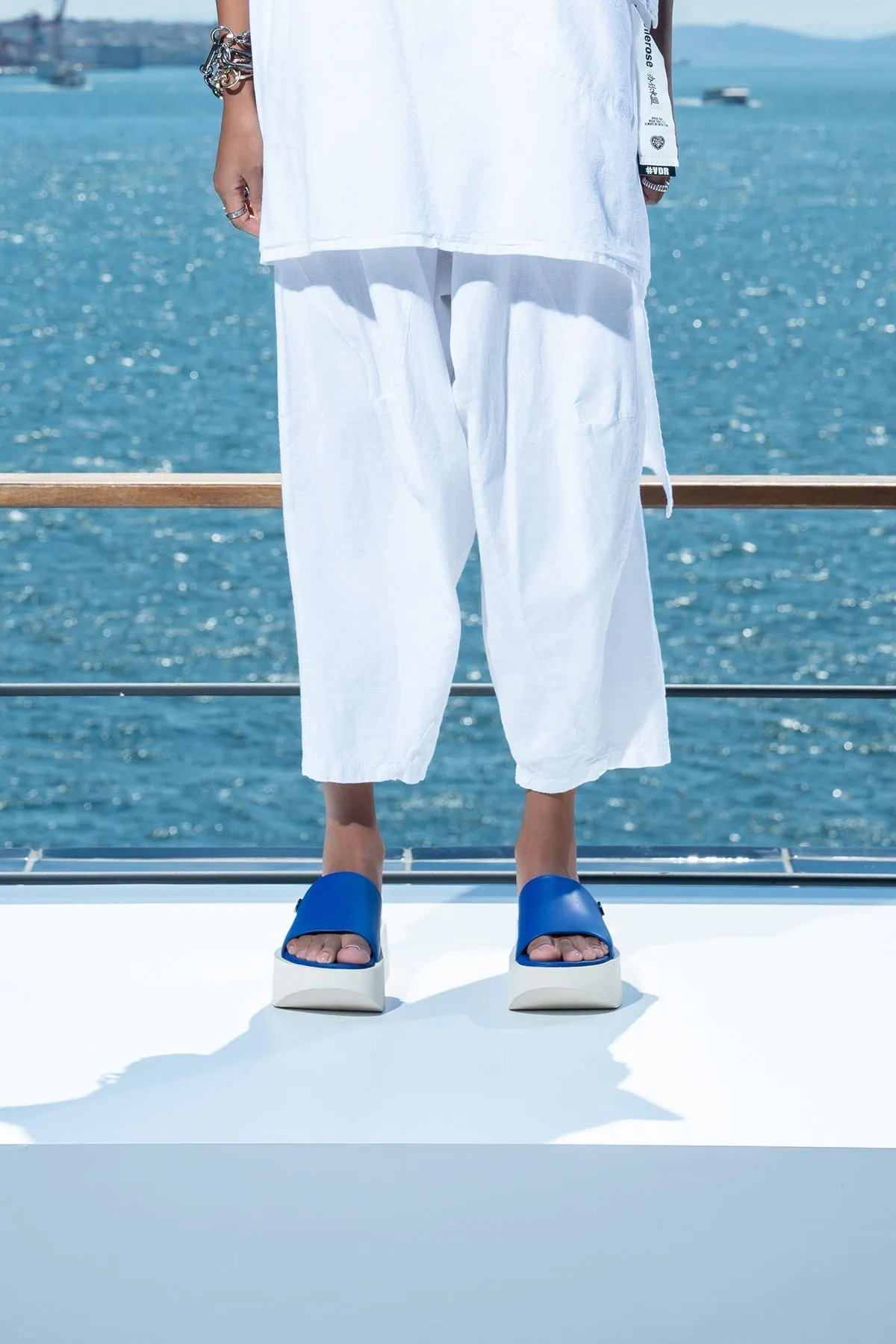 Cobalt Off White Sandals Coco