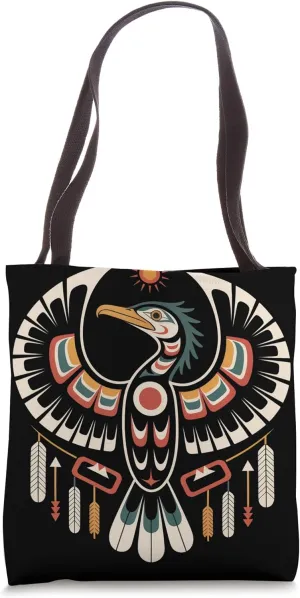 Cormorant Indigenous Indian Tribal Art Native American Tote Bag