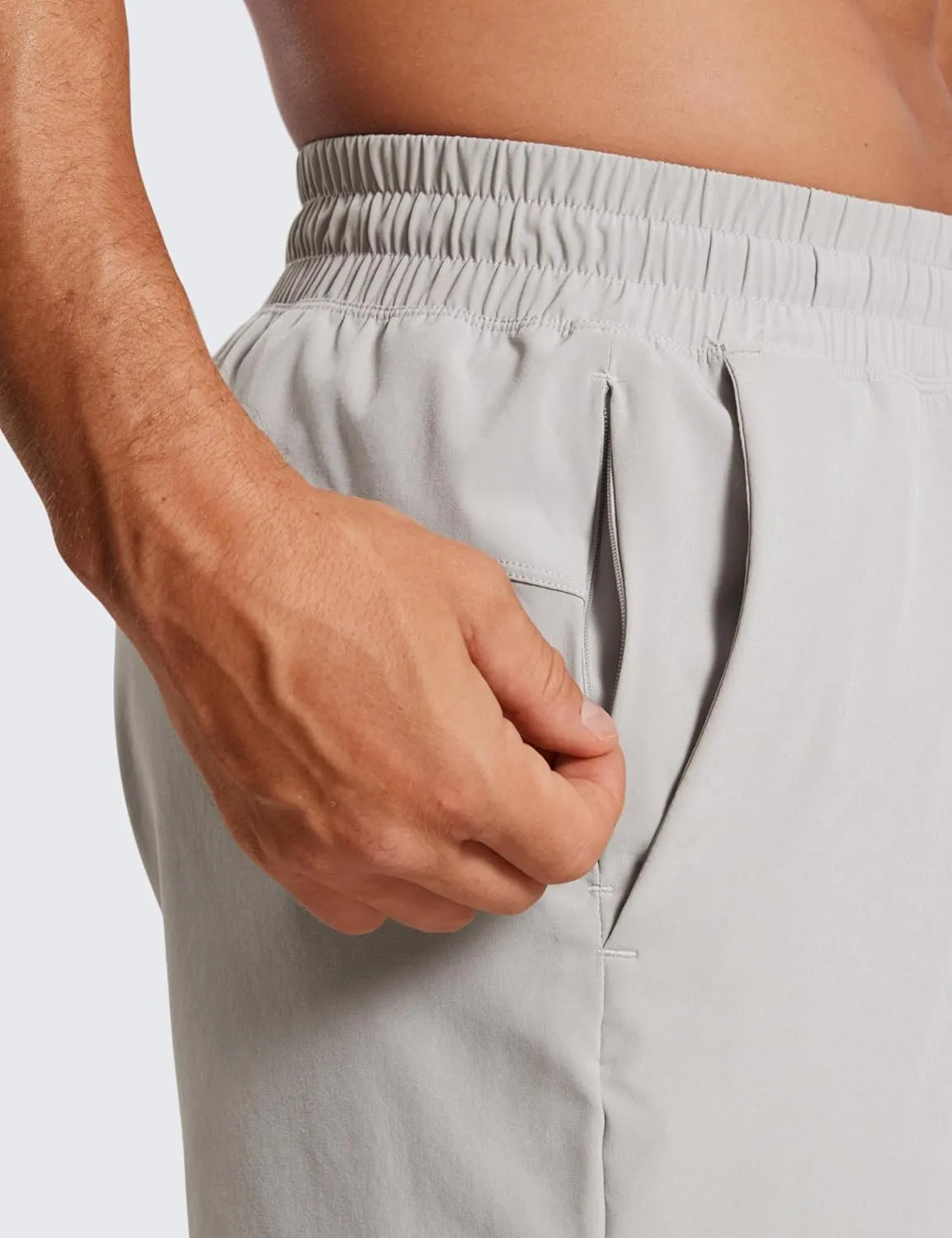 CRZ YOGA Men's 2 in 1 Running Shorts with Liner - 5'' Quick Dry for Workout Sports Athletic with Pockets