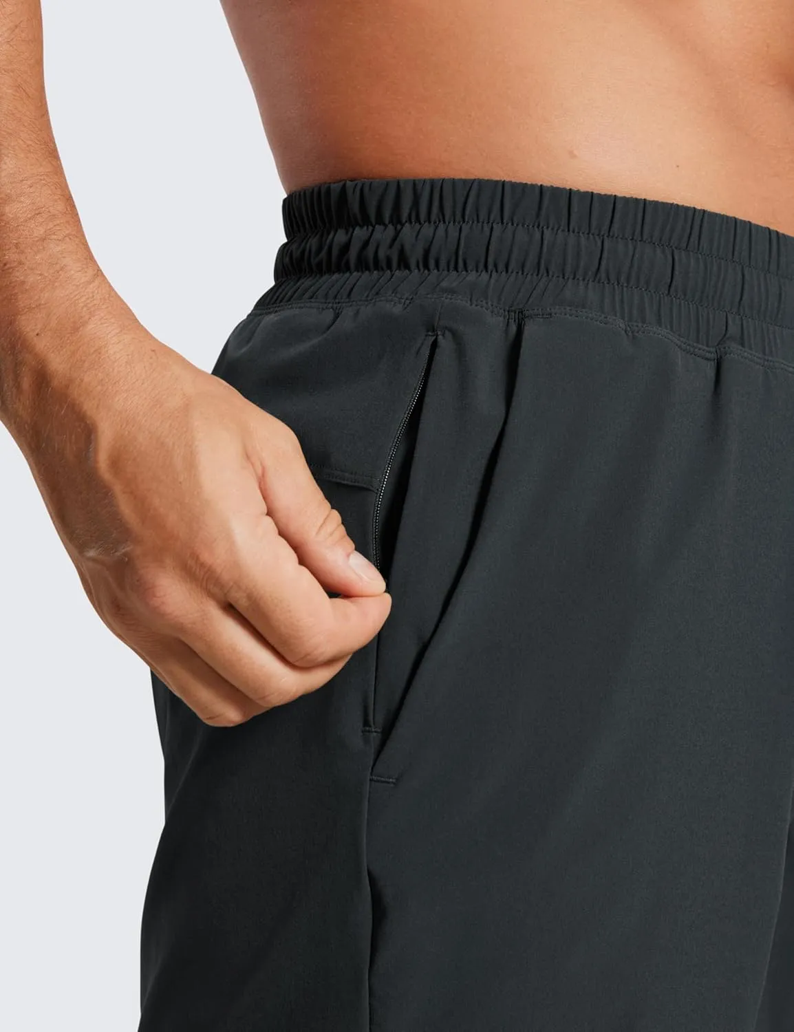 CRZ YOGA Men's 2 in 1 Running Shorts with Liner - 5'' Quick Dry for Workout Sports Athletic with Pockets