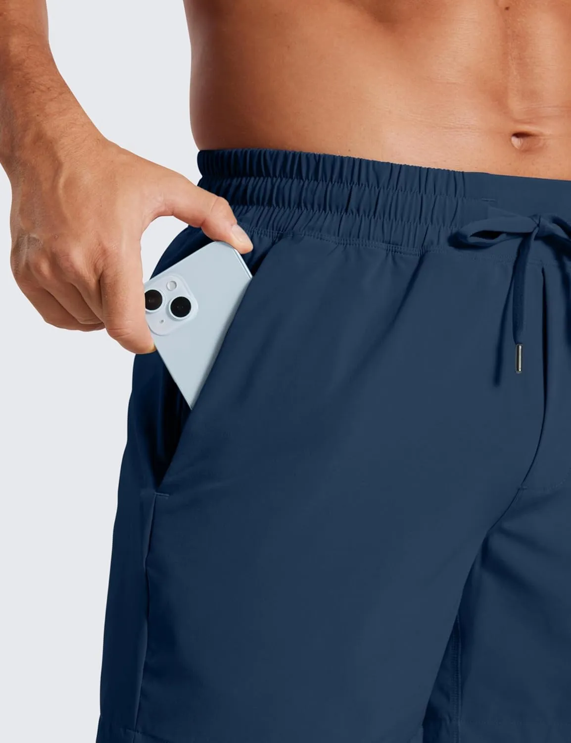 CRZ YOGA Men's 2 in 1 Running Shorts with Liner - 5'' Quick Dry for Workout Sports Athletic with Pockets