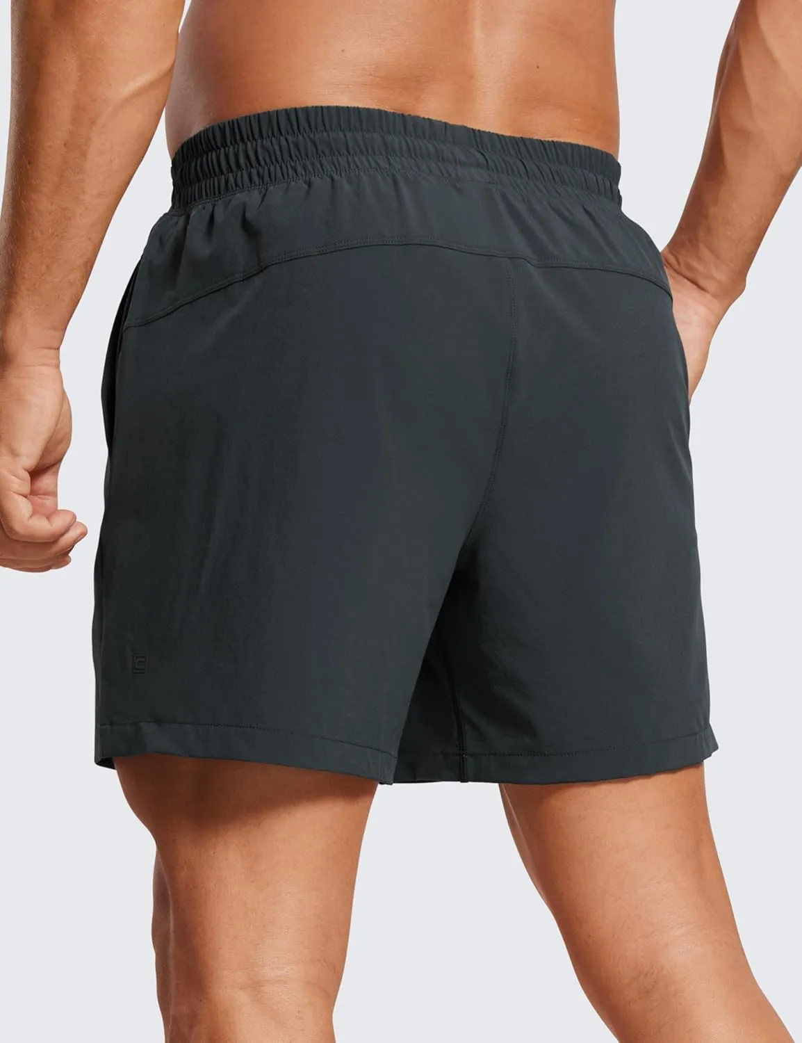 CRZ YOGA Men's 2 in 1 Running Shorts with Liner - 5'' Quick Dry for Workout Sports Athletic with Pockets