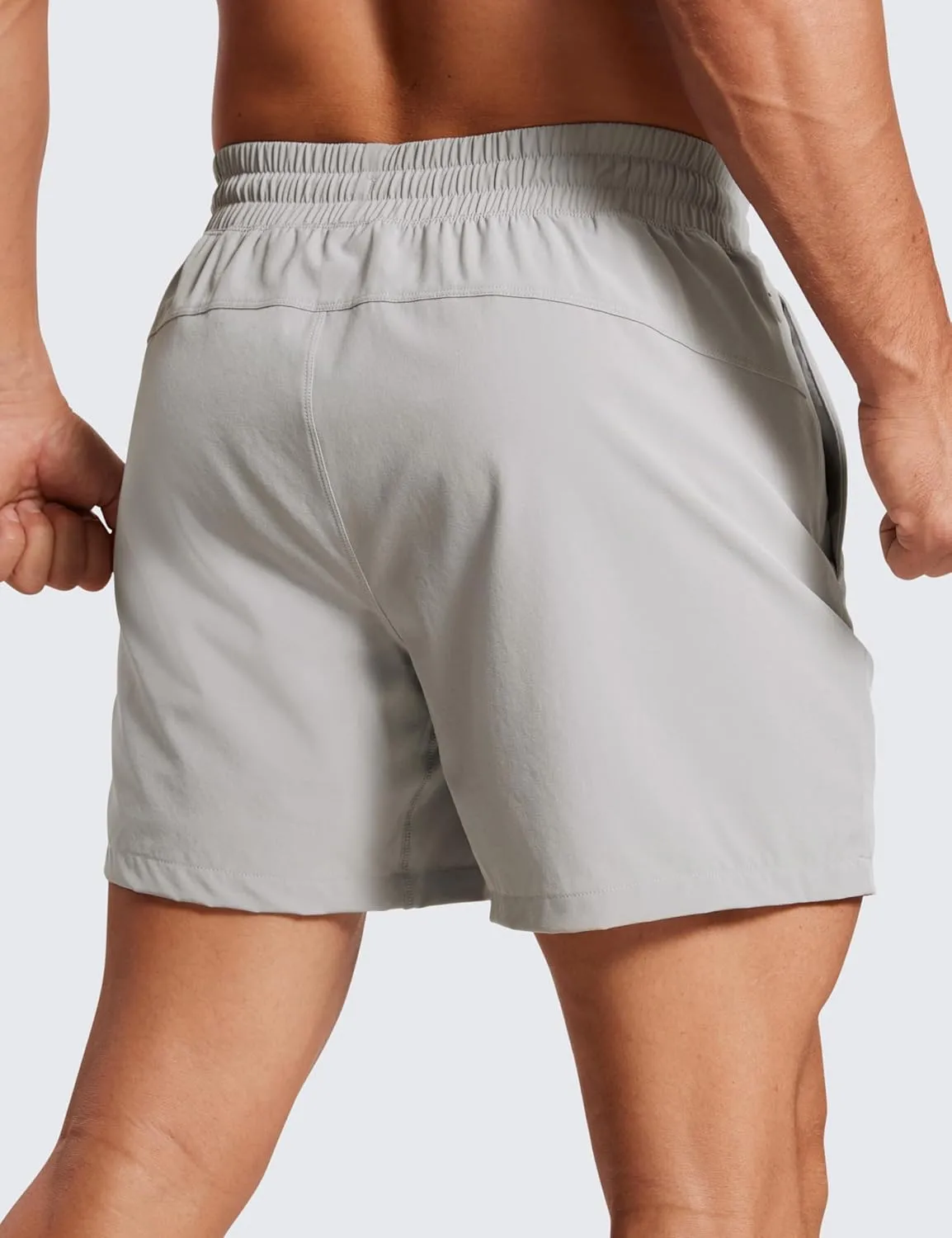 CRZ YOGA Men's 2 in 1 Running Shorts with Liner - 5'' Quick Dry for Workout Sports Athletic with Pockets