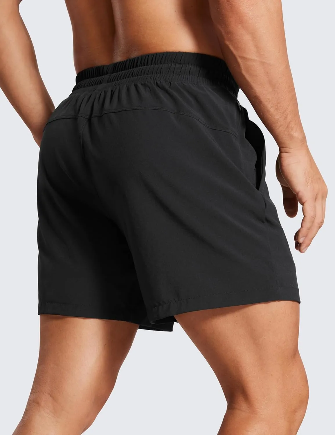 CRZ YOGA Men's 2 in 1 Running Shorts with Liner - 5'' Quick Dry for Workout Sports Athletic with Pockets