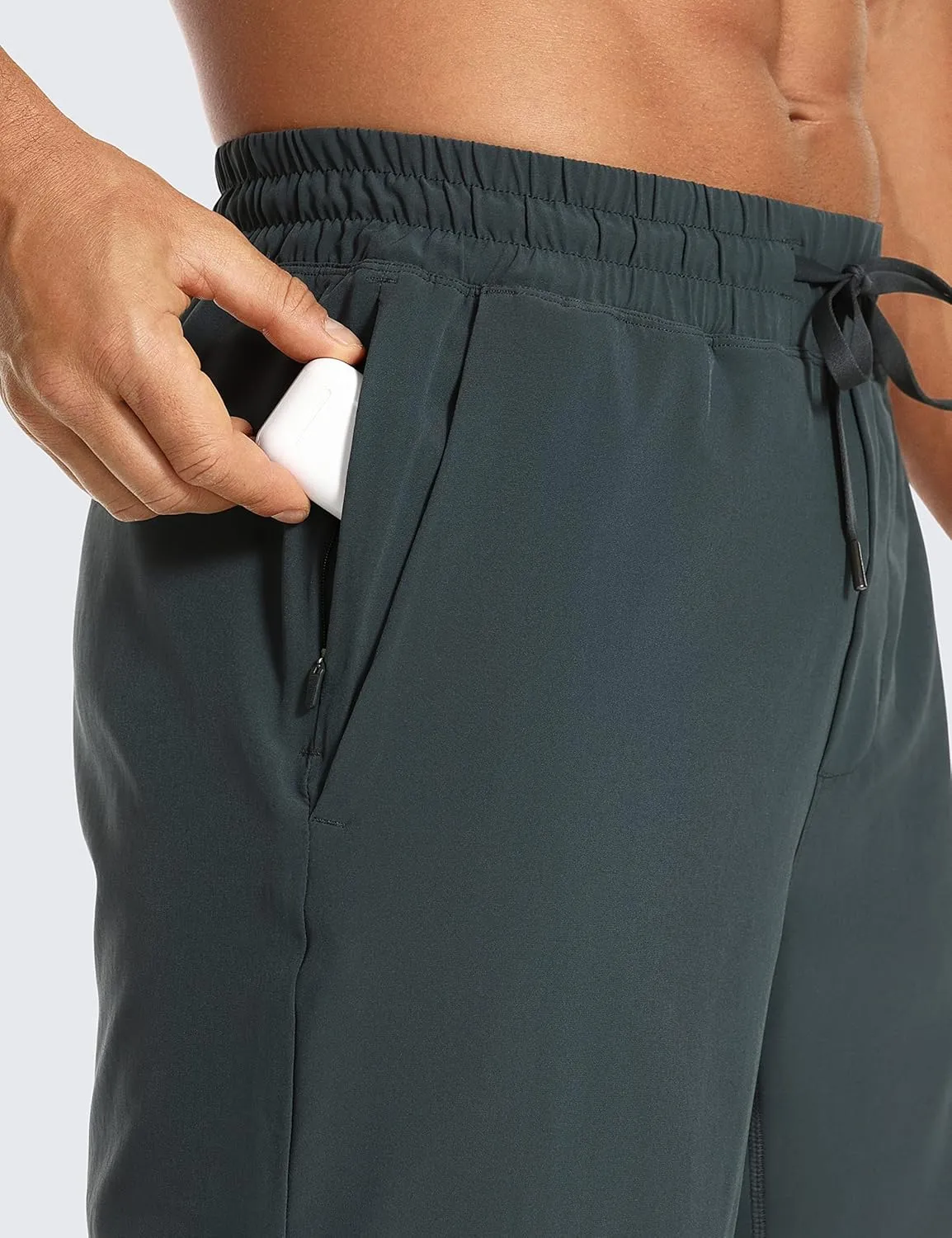 CRZ YOGA Men's 2 in 1 Running Shorts with Liner - 9'' Quick Dry for Workout Sports Athletic with Pockets