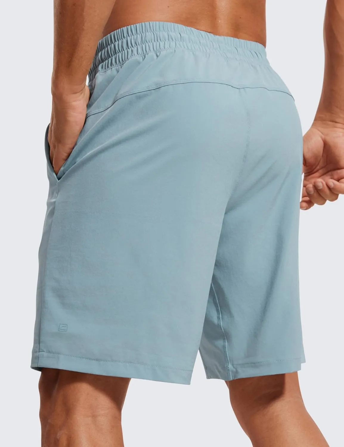 CRZ YOGA Men's 2 in 1 Running Shorts with Liner - 9'' Quick Dry for Workout Sports Athletic with Pockets