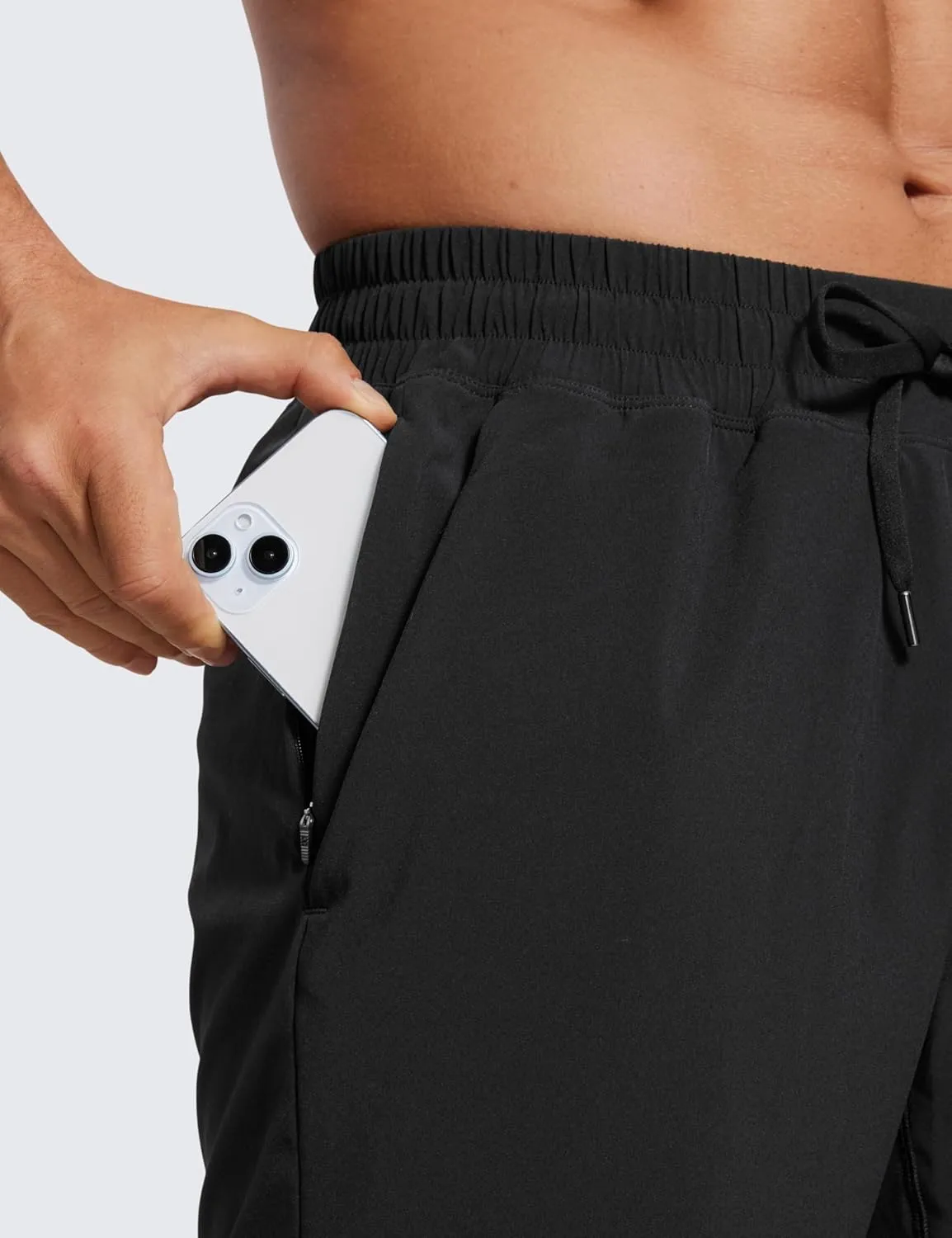 CRZ YOGA Men's 2 in 1 Running Shorts with Liner - 9'' Quick Dry for Workout Sports Athletic with Pockets