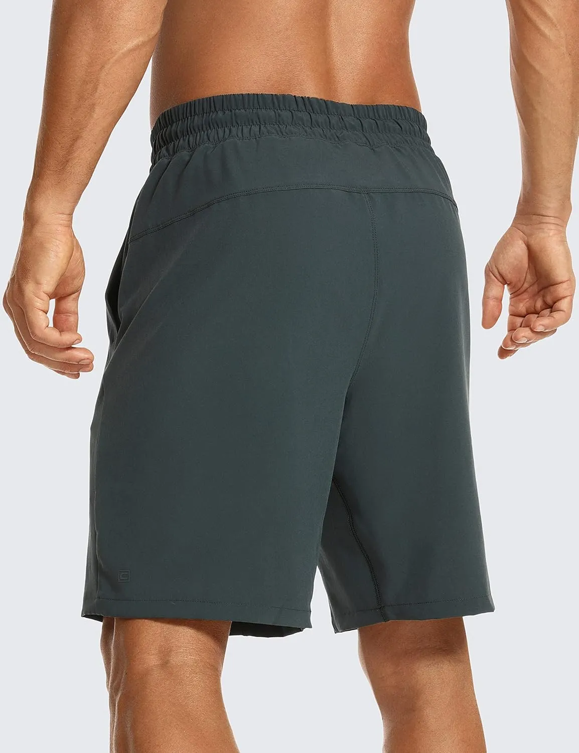 CRZ YOGA Men's 2 in 1 Running Shorts with Liner - 9'' Quick Dry for Workout Sports Athletic with Pockets