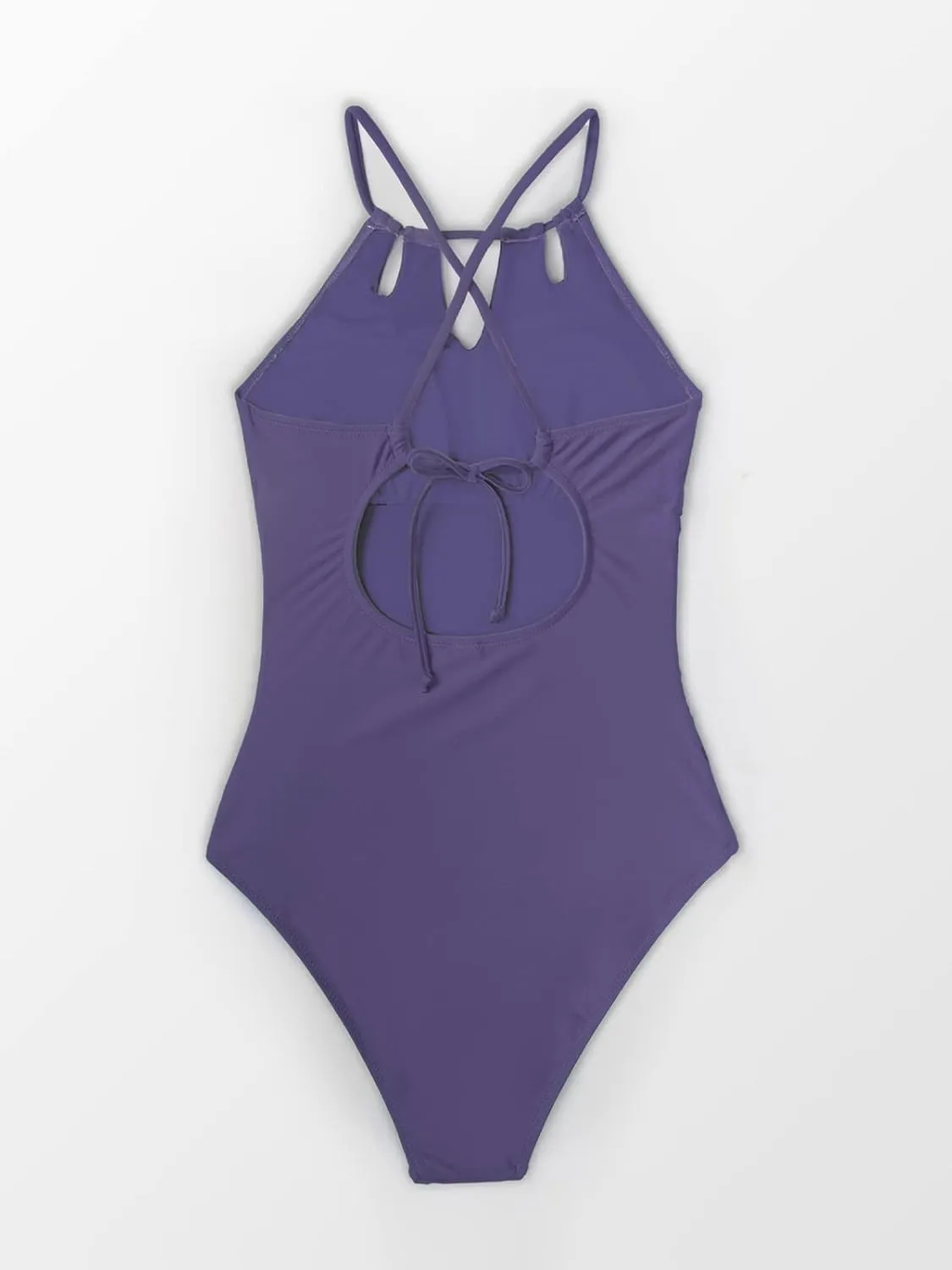 CUPSHE Women's One Piece Swimsuit High Neck Tummy Control Swimwear Bathing Suit
