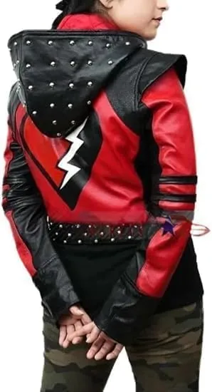 Desendants 4 The Rise Of Red Jacket for Girls | Kylie Cantrall Halloween Costume | Kylie Cantrall Leather Jacket