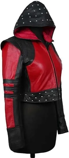 Desendants 4 The Rise Of Red Jacket for Girls | Kylie Cantrall Halloween Costume | Kylie Cantrall Leather Jacket