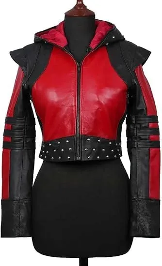 Desendants 4 The Rise Of Red Jacket for Girls | Kylie Cantrall Halloween Costume | Kylie Cantrall Leather Jacket