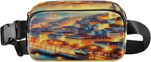 Fanny Packs for Women Men Oil Painting Artistic Belt Bag Waterproof Fashion Waist Pack with Adjustable Strap Waist Bag Hip Bumbags for Running Workout Travel Hiking Cycling