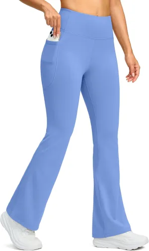 G Gradual Women's Fleece Lined Pants High Waist Winter Thermal Warm Flare Leggings Hiking Yoga Pants Women with Pockets