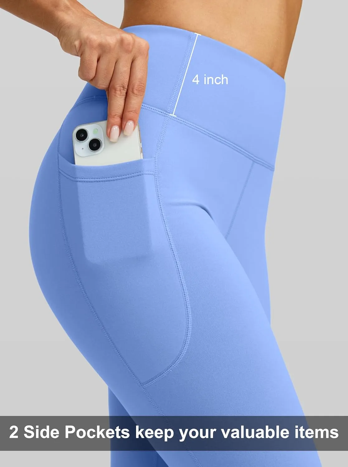G Gradual Women's Fleece Lined Pants High Waist Winter Thermal Warm Flare Leggings Hiking Yoga Pants Women with Pockets