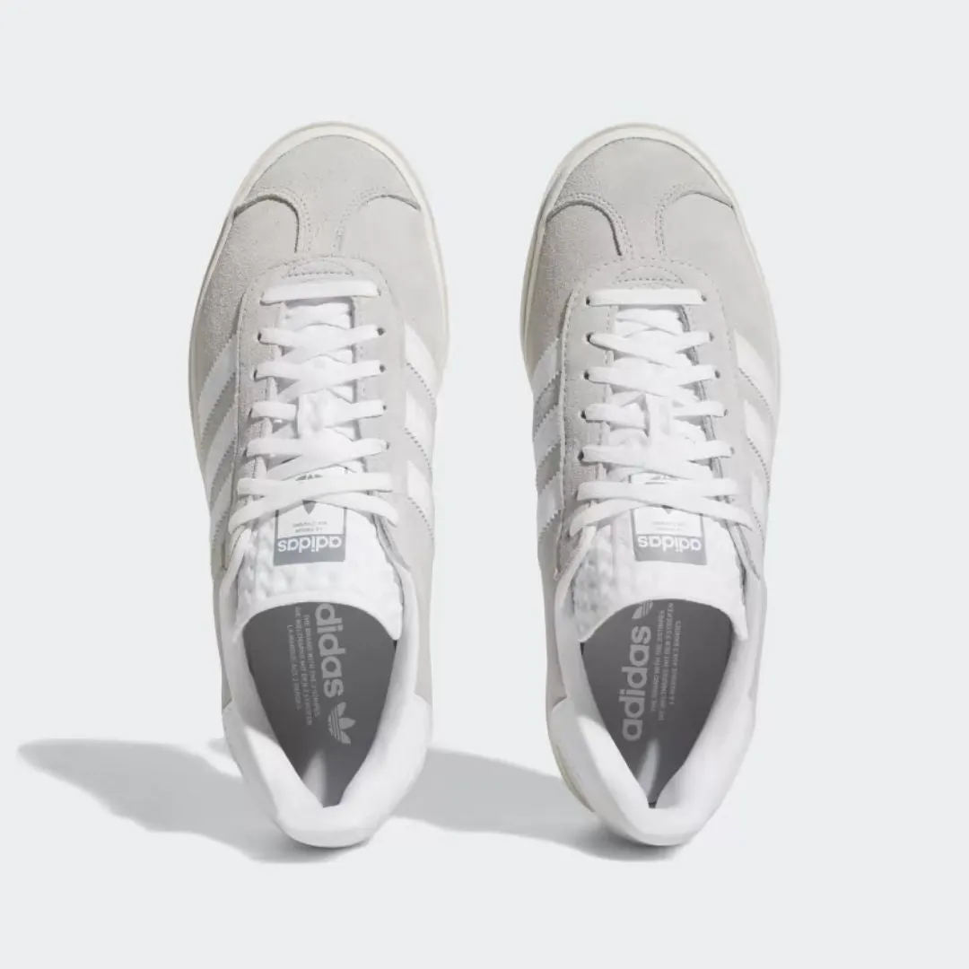 Gazelle Bold Shoes (Grey Two   Cloud White   Core White)