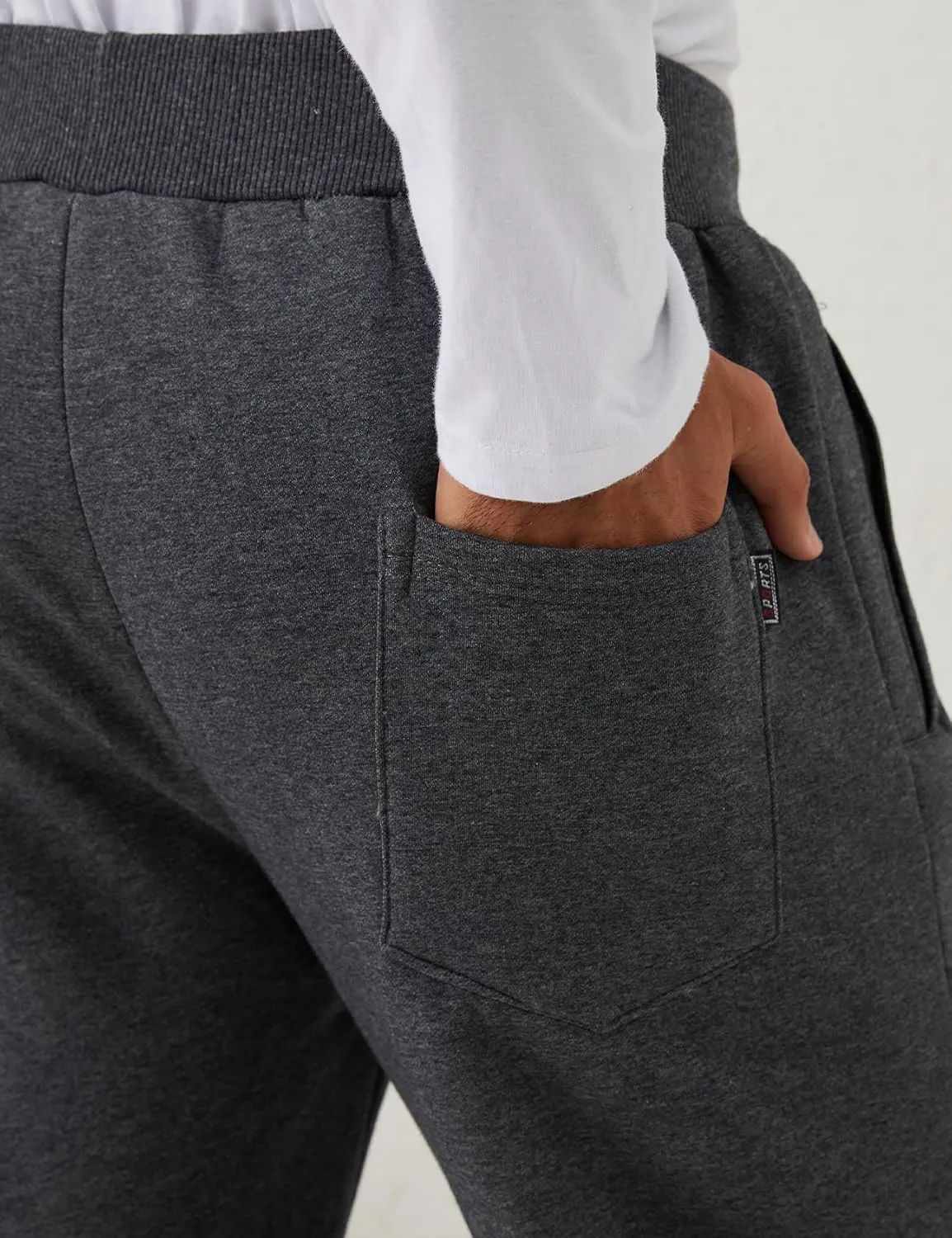 Gihuo Men Sweatpants Sherpa Fleece Lined Sweatpants Winter Thermal Active Outdoor Sports Track Jogger Pants