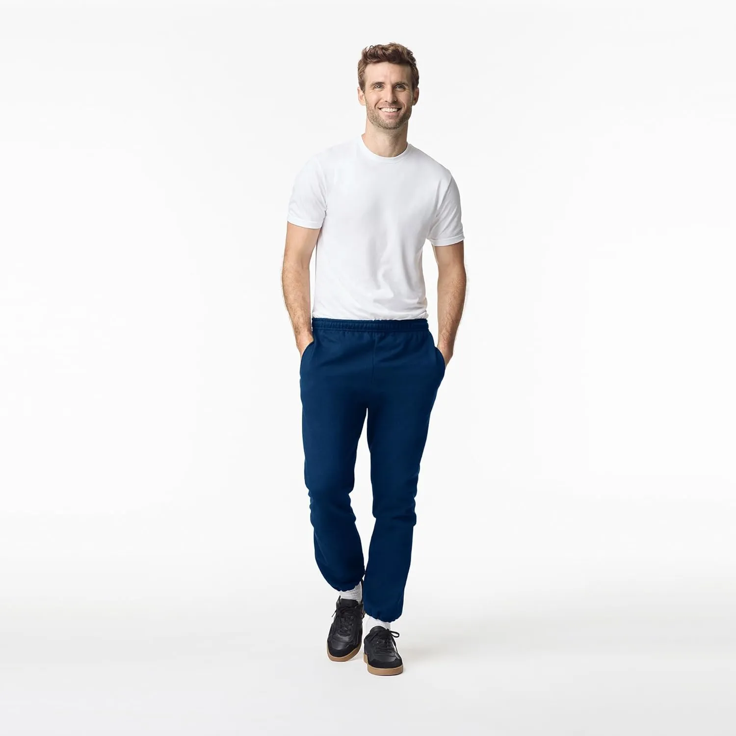 Gildan Adult Fleece Elastic Bottom Sweatpants with Pockets, Style G18100