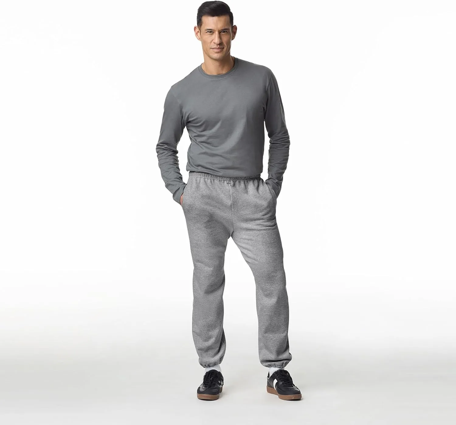 Gildan Adult Fleece Elastic Bottom Sweatpants with Pockets, Style G18100