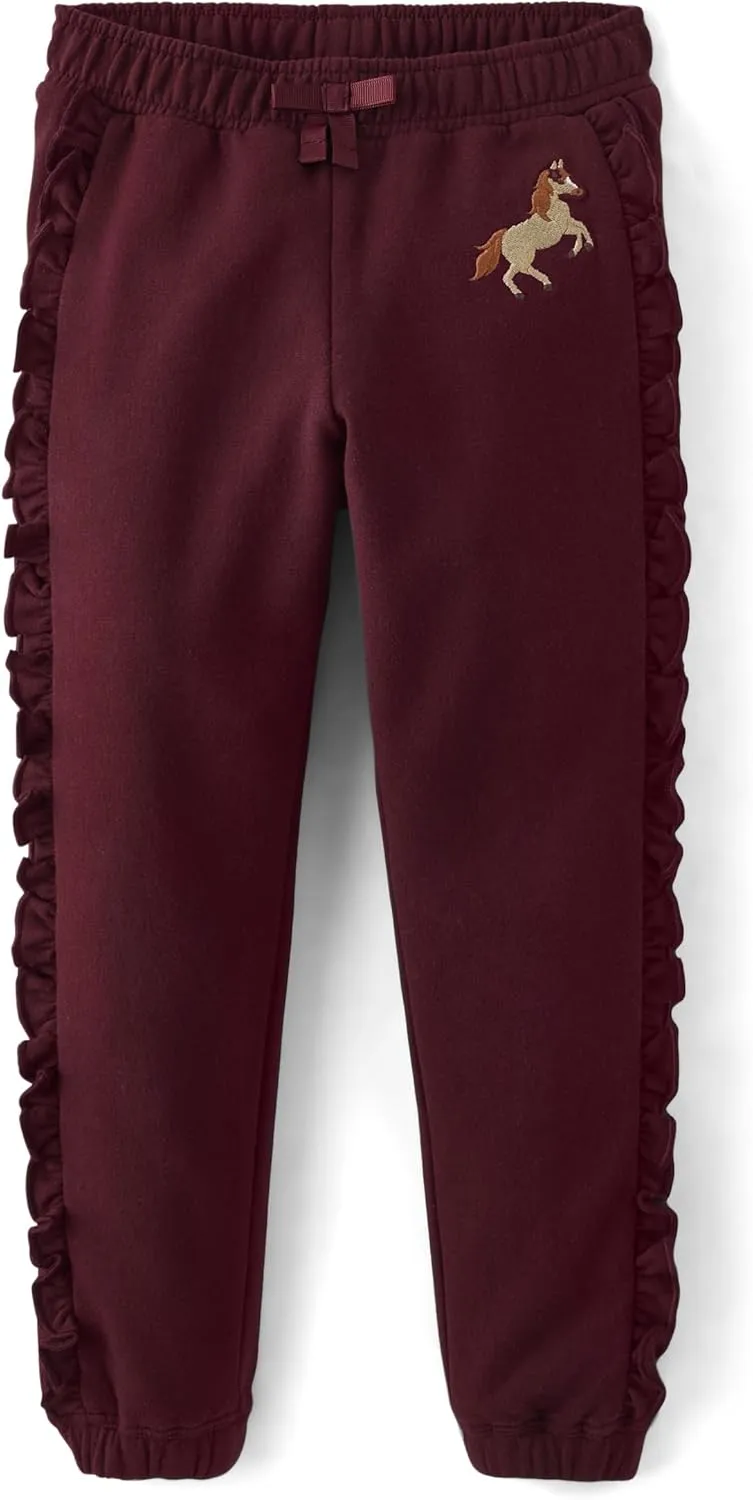 Gymboree Girls' and Toddler Fleece Jogger Sweatpants