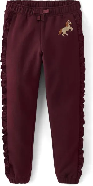 Gymboree Girls' and Toddler Fleece Jogger Sweatpants