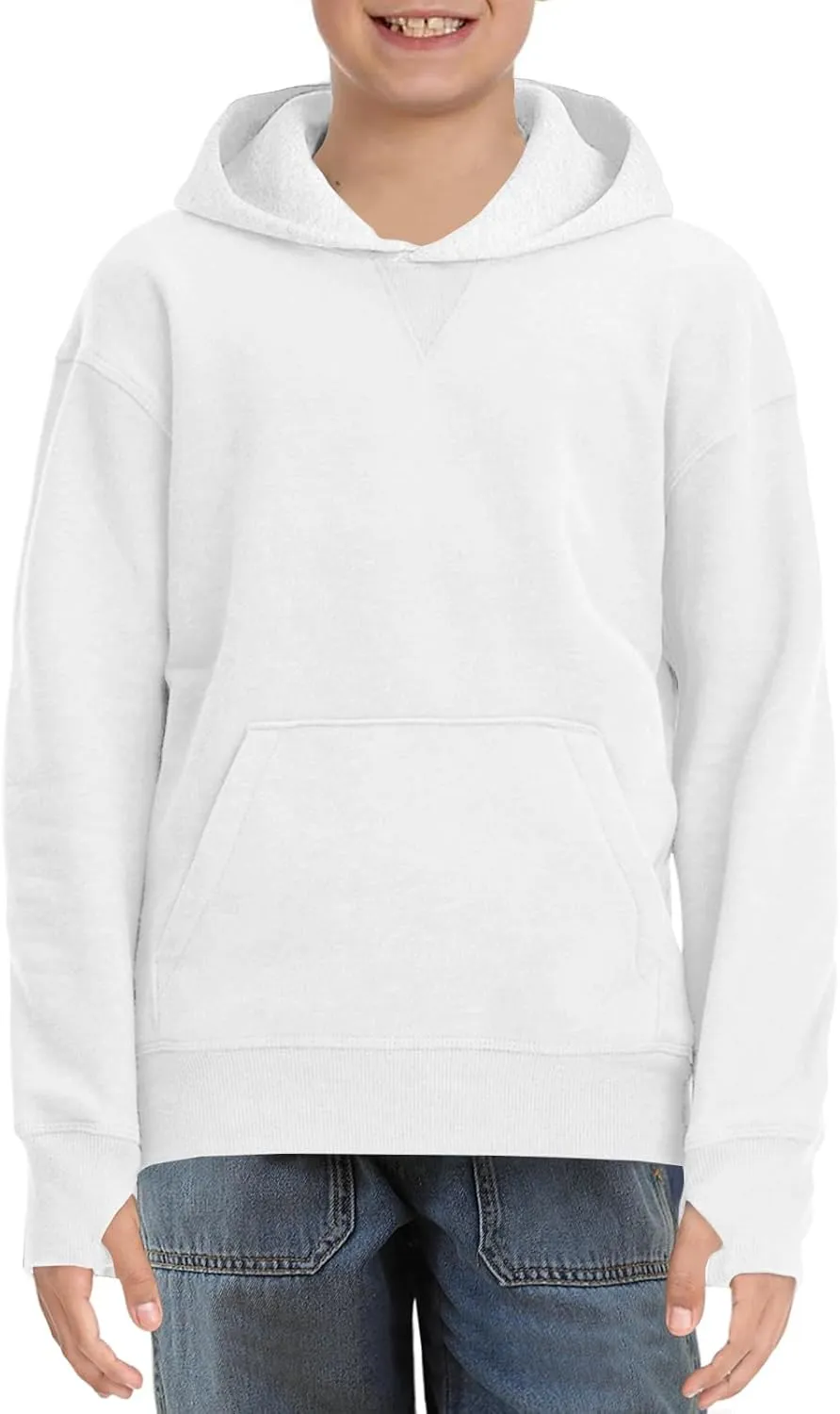 Haloumoning Boys' Fleece Hooded Sweatshirt Kids Long Sleeve Pullover Hoodies with Pocket 4-14Y