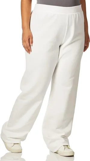 Hanes Womens EcoSmart Fleece Petite Sweatpants, Open Bottom Sweatpants, Petite, 28.5''